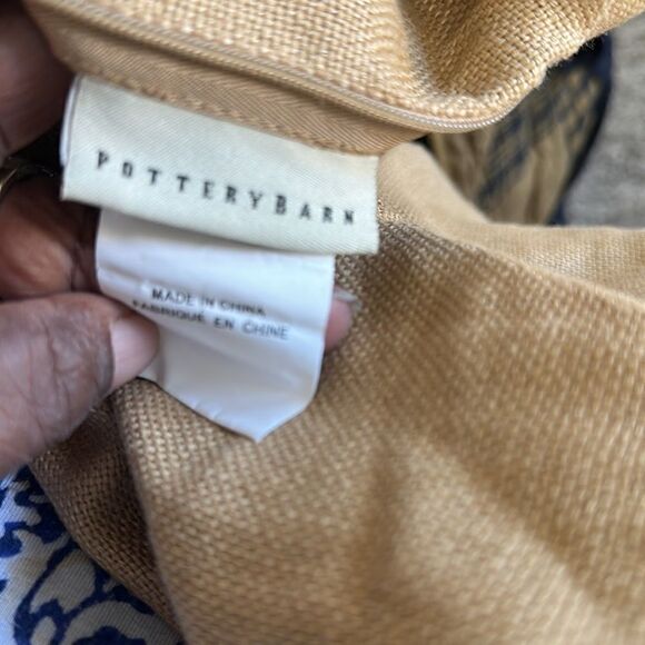Pottery Barn 100% Linen Tan Pillow Cover (1) - Picture 5 of 6